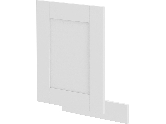 Dvierka na vstavanú umývačku riadu Lucid ZM 446 x 570 (biela + biela)