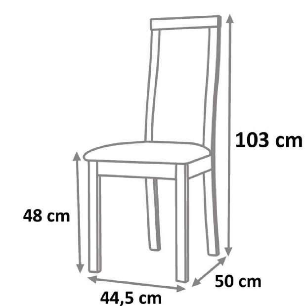 Jedálenská stolička Bonali čerešňa