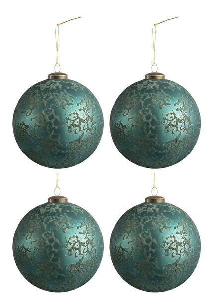 Dekoratívny predmet Jolipa Vianočná dekorácia Extravaganza (12x12x12cm) (Modrá)