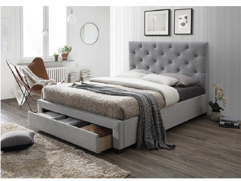 Manželská posteľ 180 cm Santola (s roštom a úl. priestorom) *výpredaj