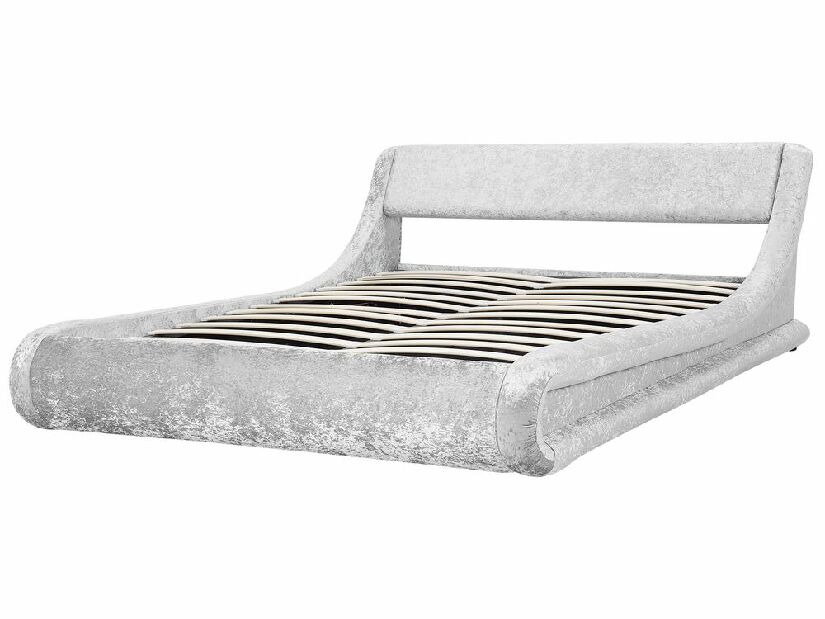 Manželská posteľ 180 cm Anais (strieborná) (s roštom) (s úl. priestorom)
