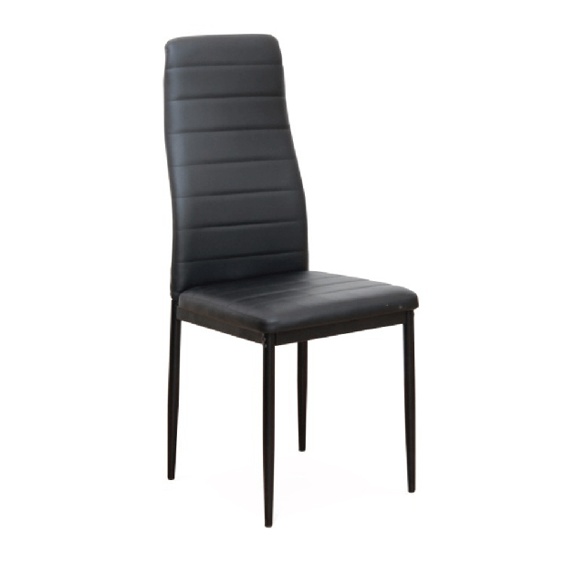 Jedálenská stolička Collort nova (čierna ekokoža) *bazár