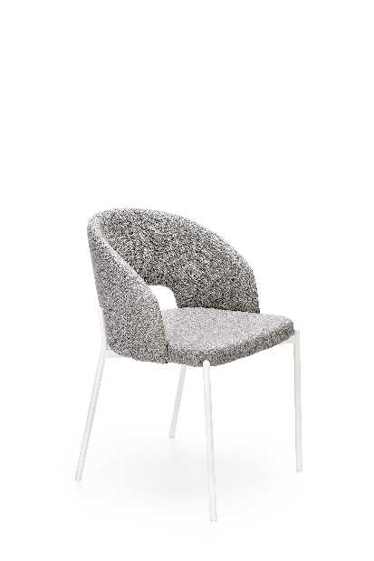 Jedálenska stolička Kristopher (sivá + biela)