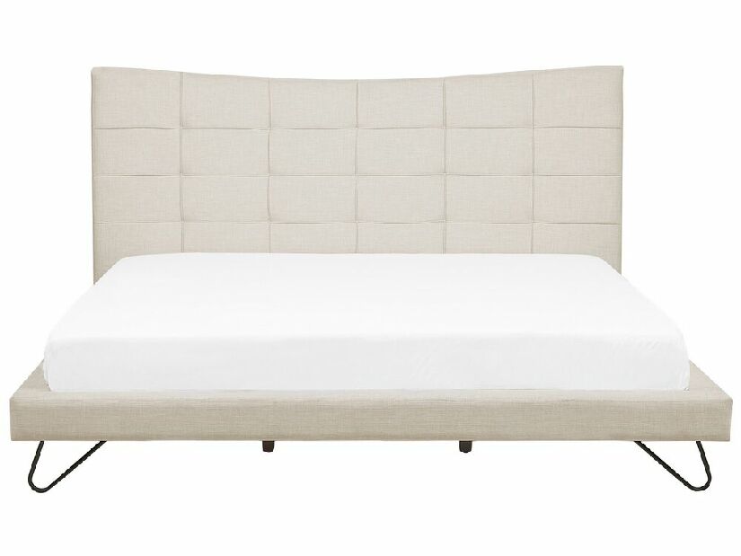 Manželská posteľ 180 cm LANEL (s roštom) (béžová)
