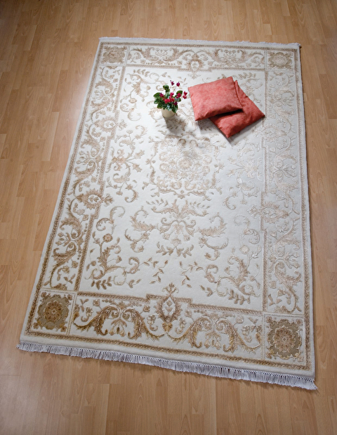 Ručne viazaný koberec Bakero Agra D24 White
