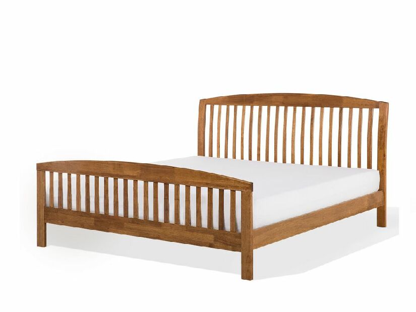 Manželská posteľ 160 cm CASTLE (s roštom) (hnedá)