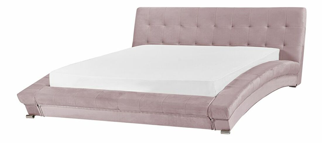 Manželská posteľ 160 cm LILLY (s roštom) (ružová)