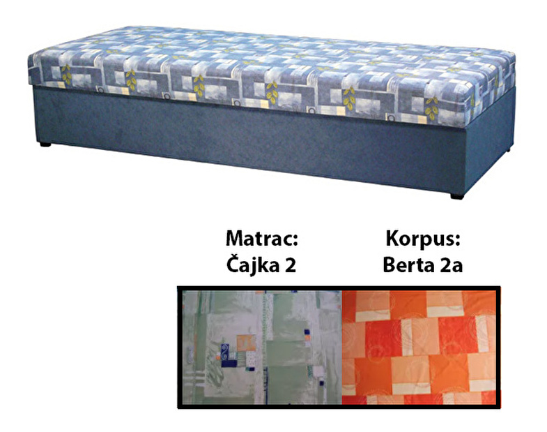 Jednolôžková posteľ (váľanda) 80 cm Kasi (s molitanovým matracom) *výpredaj