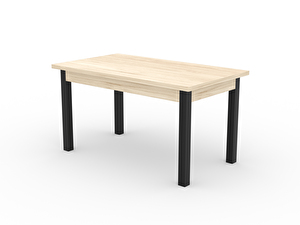 Jedálenský stôl Raviel80 (dub sonoma + čierna)