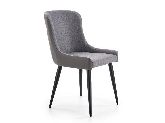 Jedálenská stolička Kiss (sivá + čierna)