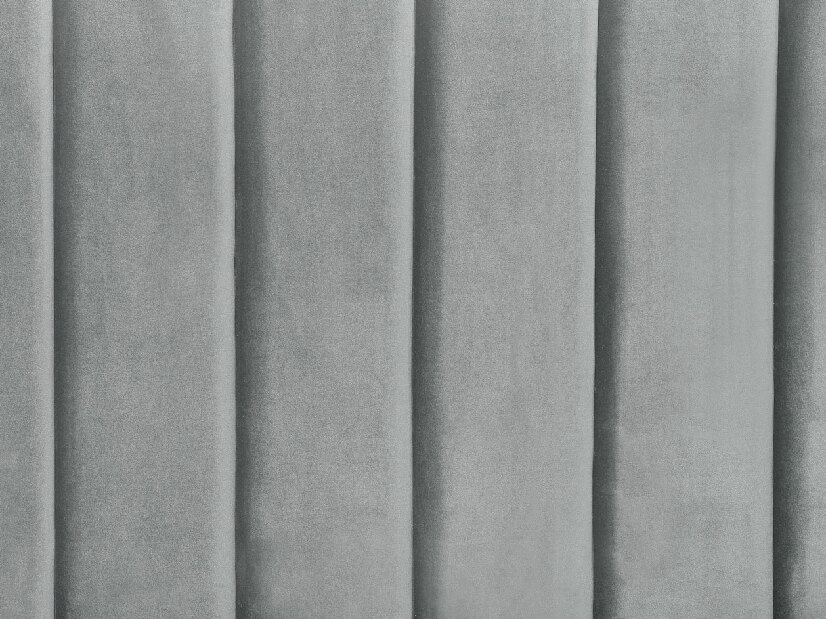 Manželská posteľ 180 cm VINNETTE (textil) (sivá) (s roštom)