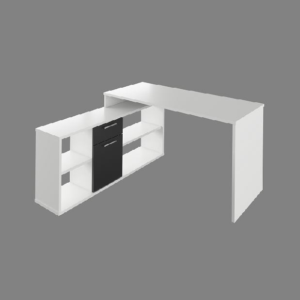 PC stolík Norrix (biela + čierna) *výpredaj