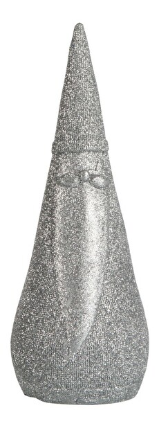 Figurína Jolipa Vianočná postavička Sophisticated Delights (7x7x18cm) (Strieborná)