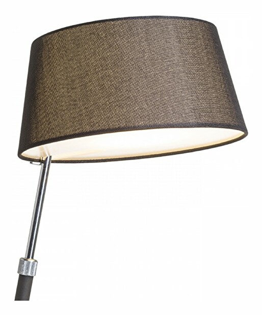 Stolná lampa Ritzy 230V E27 42W (čierna + chróm)