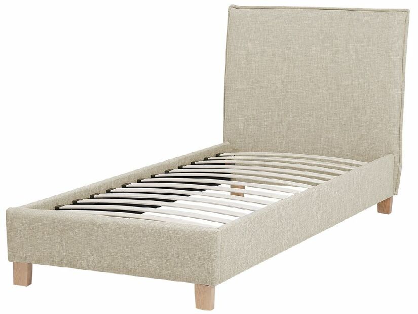 Jednolôžková posteľ 90 cm SANCHEZ (s roštom) (béžová)