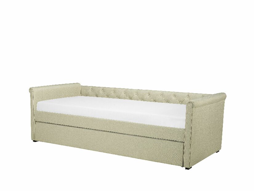 Rozkladacia posteľ 80 cm LISABON (s roštom) (béžová) *výpredaj
