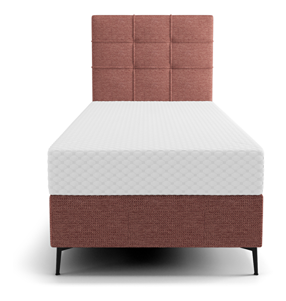 Jednolôžková posteľ 80 cm Infernus Comfort (terakota) (s roštom, s úl. priestorom)