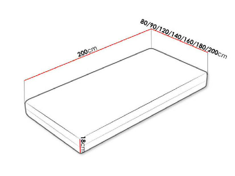 Jednolôžková posteľ 90 cm Midder 2 (sivá) *bazár