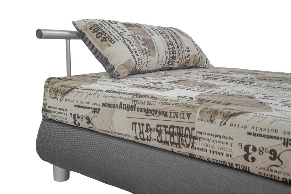 Jednolôžková posteľ 110 cm Blanár Adriana (hnedá) (s roštom a matracom Alena)