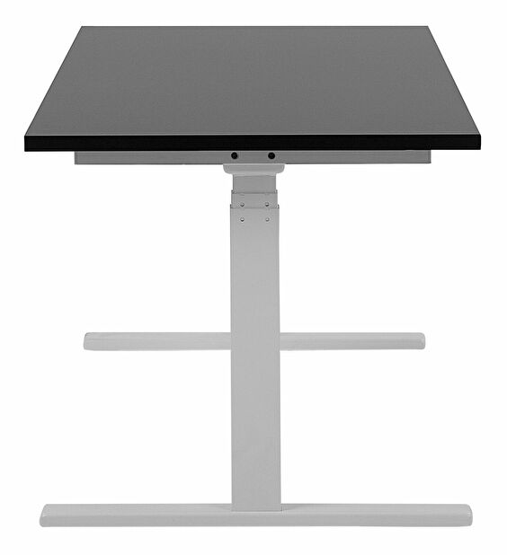 Písací stôl Upgo (čierny biely) (elektricky nastaviteľný)