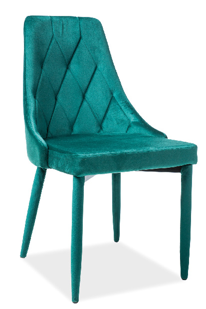 Set 2 ks. jedálenských stoličiek Trix Velvet (zelená) *výpredaj