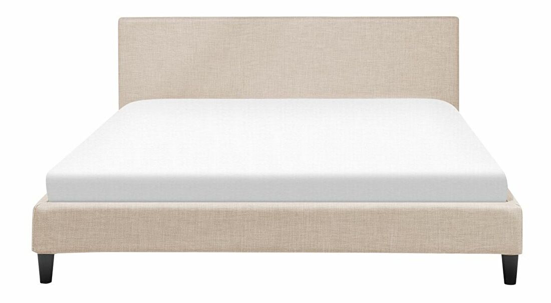Manželská posteľ 180 cm FUTTI (s roštom) (béžová)