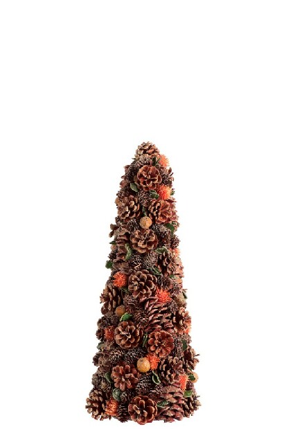 Dekoratívny predmet Jolipa Vianočný kužeľ (S) (Oranžová)