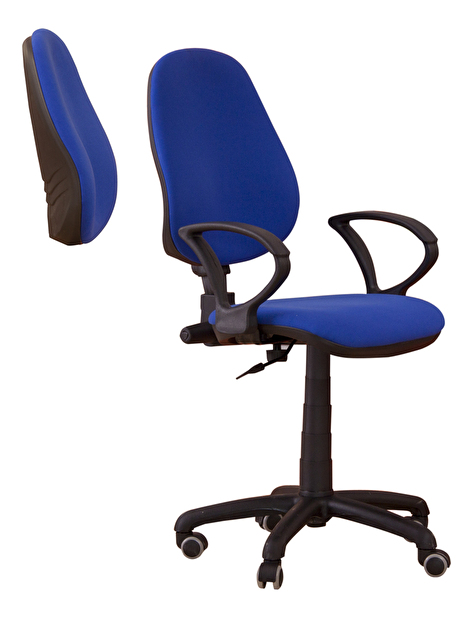 Kancelárska stolička Polo 50 modrá (s podrúčkami)