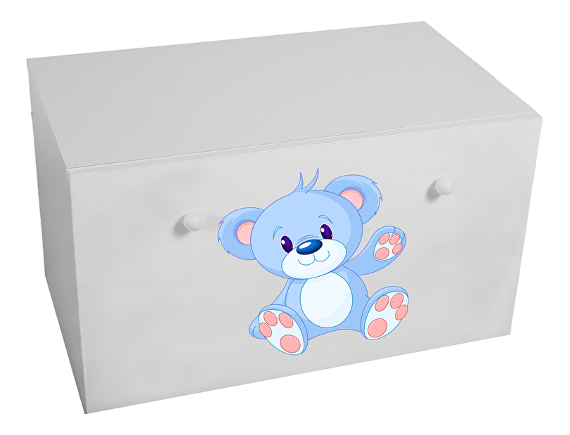 Úložný box pre deti Ione (biela + macík)