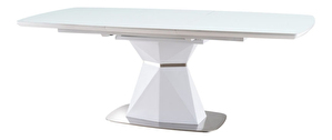 Rozkladací jedálenský stôl 160-210 cm Cecelia (biela + biela) (pre 8 a viac osôb)