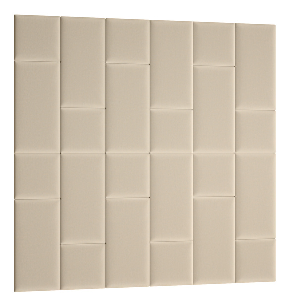 Set 24 čalúnených panelov Quadra 180x180 cm (béžová)