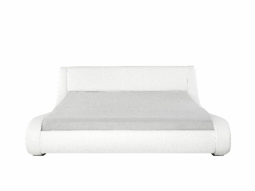 Manželská posteľ 140 cm AVENUE (s roštom) (biela)