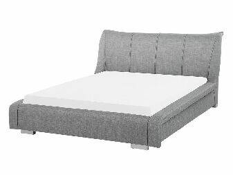 Manželská posteľ 140 cm NICE (s roštom) (sivá)