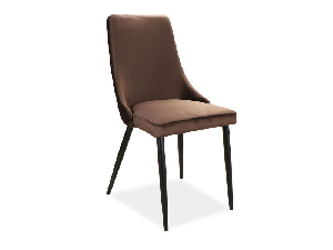 Jedálenská stolička Polly (hnedá + čierna)