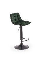 Barová stolička Hertha (tmavozelená)