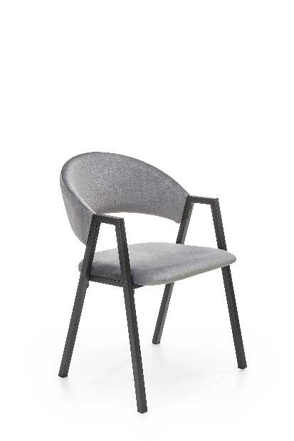 Jedálenska stolička Kris (sivá + čierna)