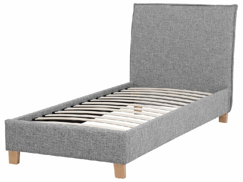 Jednolôžková posteľ 90 cm SANCHEZ (s roštom) (sivá)