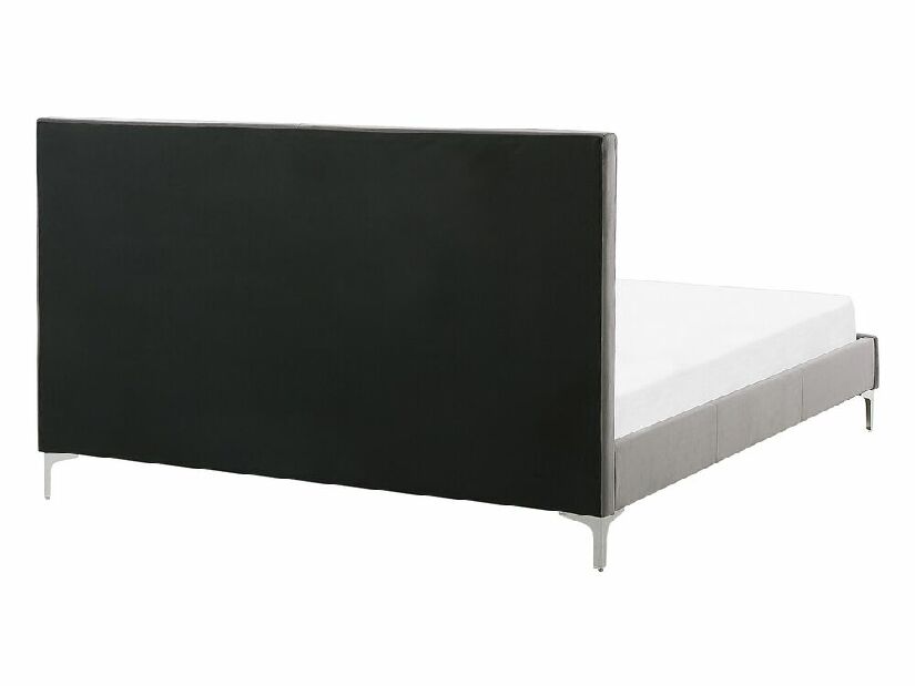 Manželská posteľ 140 cm AMART (sivá) (s roštom)