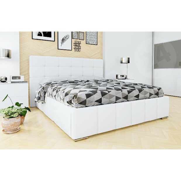 Manželská posteľ 180 cm Mirjan Kendrick (ekokoža Soft 017)