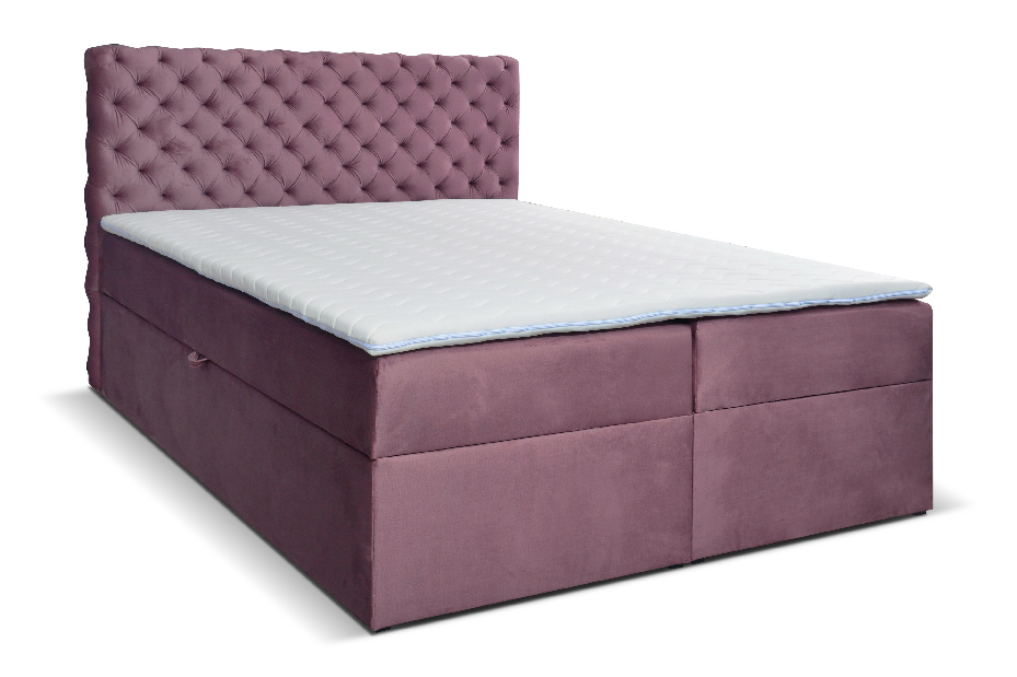 Kontinentálna posteľ 180 cm Orimis (ružová)