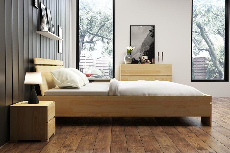 Manželská posteľ 200 cm Naturlig Bavergen Maxi Long (borovica) (s roštom)