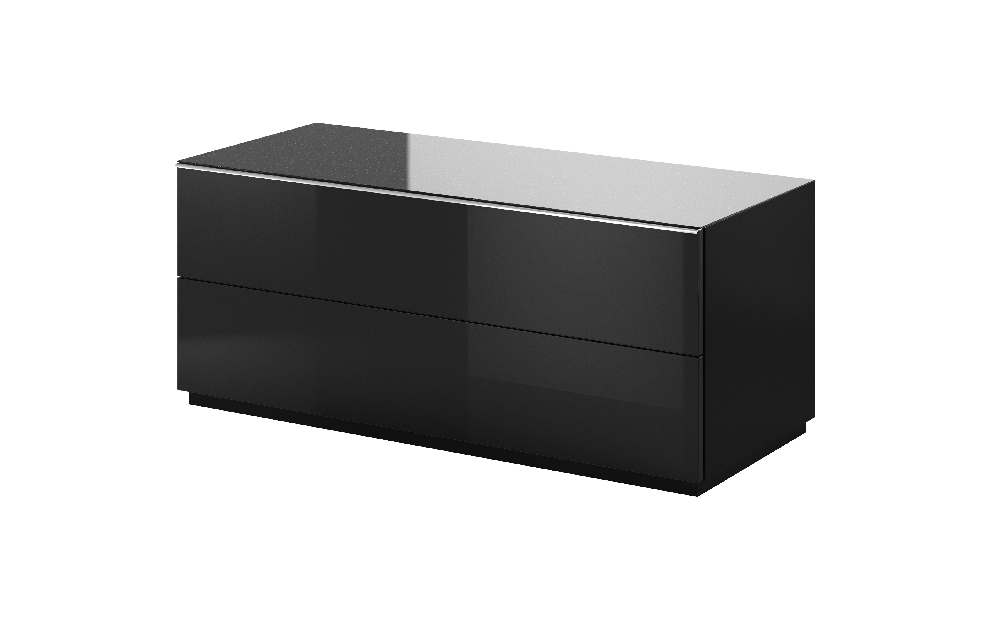 Závesný TV stolík Henry Typ 41 (čierna + čierny vysoký lesk) *výpredaj