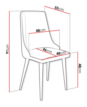 Jedálenska stolička Earp (hnedá + čierna) *výpredaj
