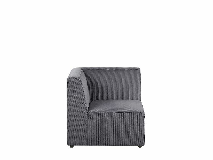 Rohová sedačka LEMMIS (sivá) (pre 4 osoby) (L)