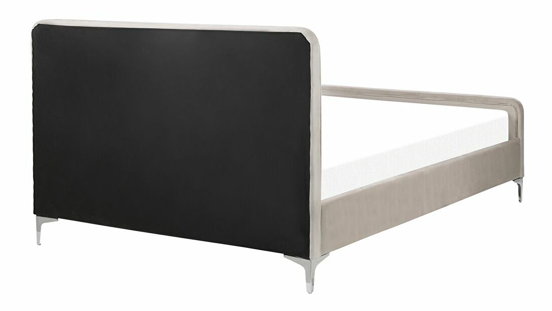 Čalúnená posteľ 140x200 cm Laraine (svetlosivá) (s roštom)