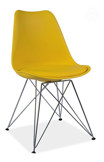 Jedálenská stolička Tim (žltá) 