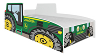 Detská posteľ 160x80 cm Traktorista (s roštom a matracom) (zelená)