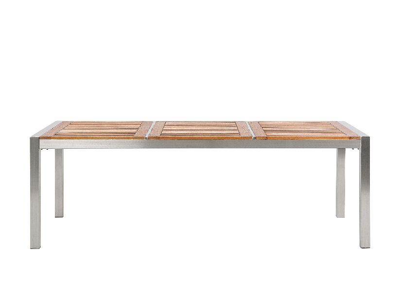 Záhradný stôl 220 cm GROSSO (eukalyptus) (svetlé drevo) (pre 8 osôb)