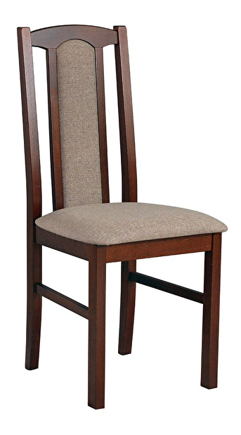 Jedálenska stolička Dalem (orech + hnedá) *výpredaj