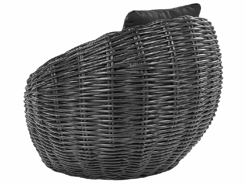 Záhradná stolička Lerza (čierna)